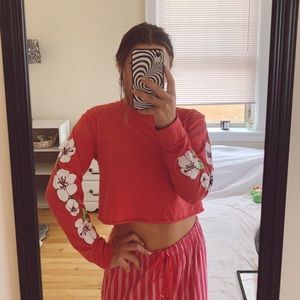 Urban Outfitters Ripple 1992 Hawaiian Flower Top